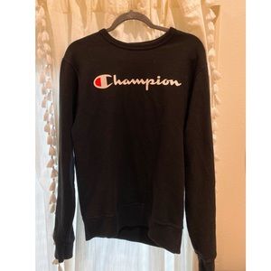 Black champion sweatshirt